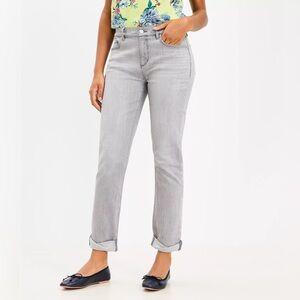 LOFT grey girlfriend jeans